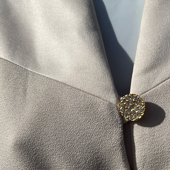 VTG Alex Evenings Skirt Set- tan -lined wedding/special occasions Sz 12 - Picture 4 of 13